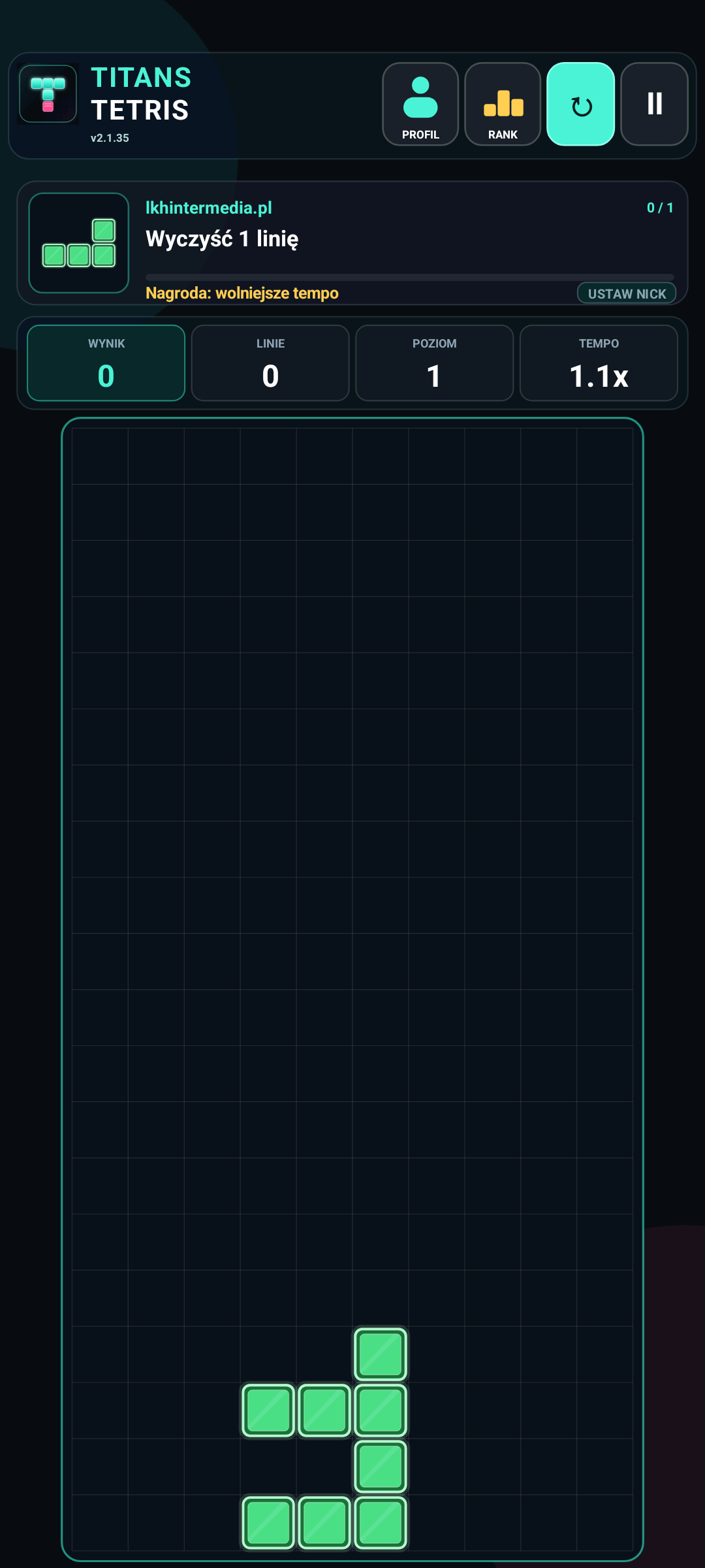 Titans Tetris w wersji mobilnej na Androida
